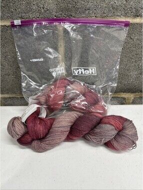 Misty Mountain Farm Suri Alpaca/Merino Yarn Shade Victoria Rose 2 Skein Lot